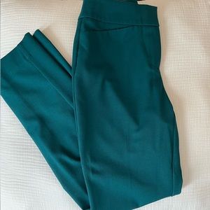 Jewel-toned green Ann Taylor Straight leg pants